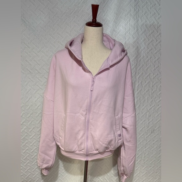 Blogilates Soft Pink Women's Bomber Jacket - Picture 1 of 4